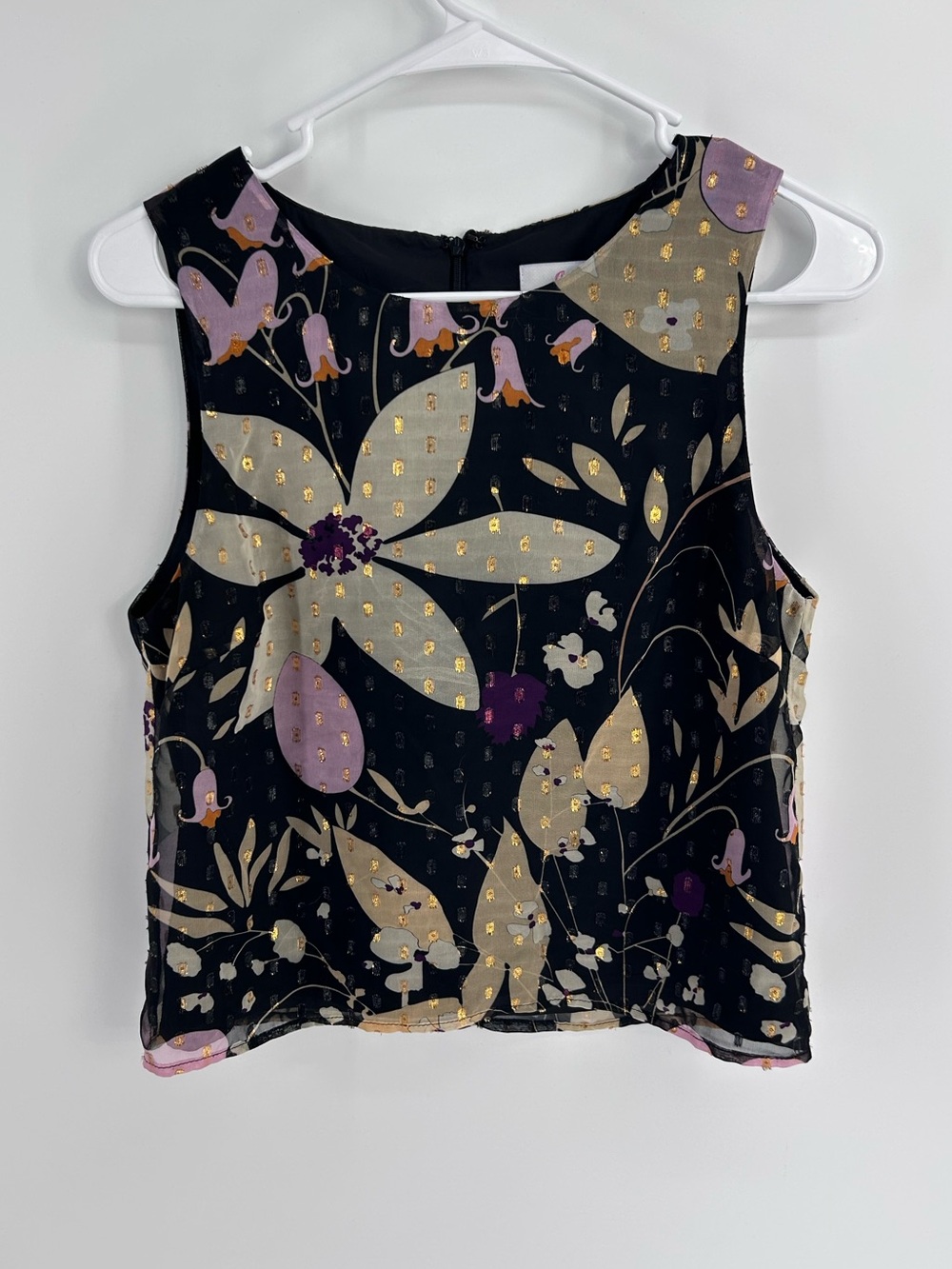 Julie Brown New York Sleeveless Floral Blouse - Women’s Size 4